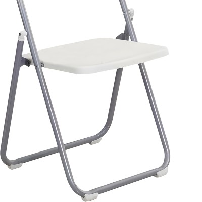 Chaise pliable Daxton blanc-argent 49x46,5x73,5cm