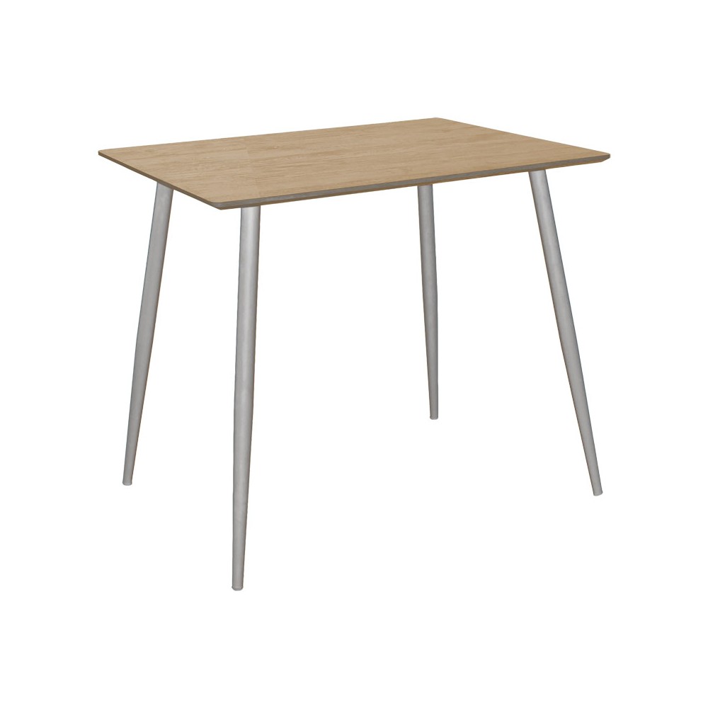 Table à manger Cuba MDF couleur sonoma-blanc 70x70x75cm