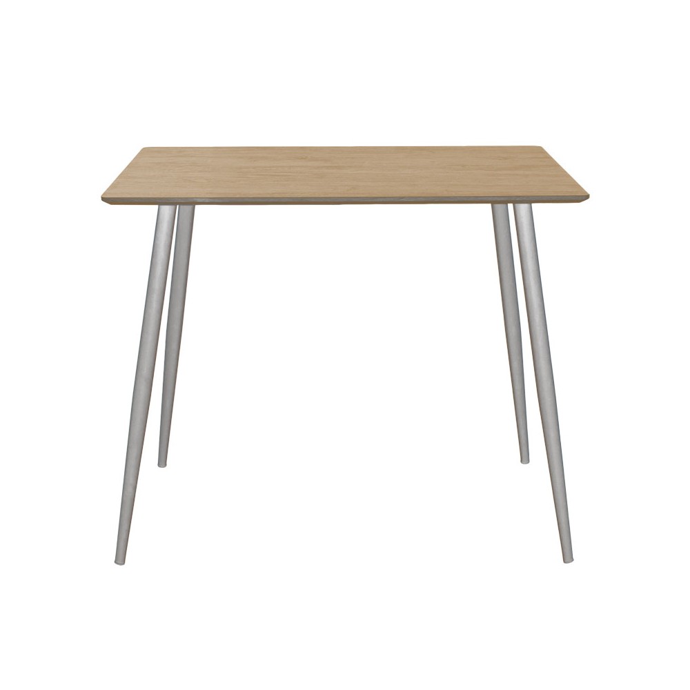 Table à manger Cuba MDF couleur sonoma-blanc 70x70x75cm