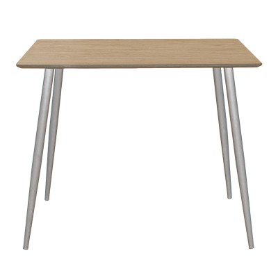 Table à manger Cuba MDF couleur sonoma-blanc 70x70x75cm