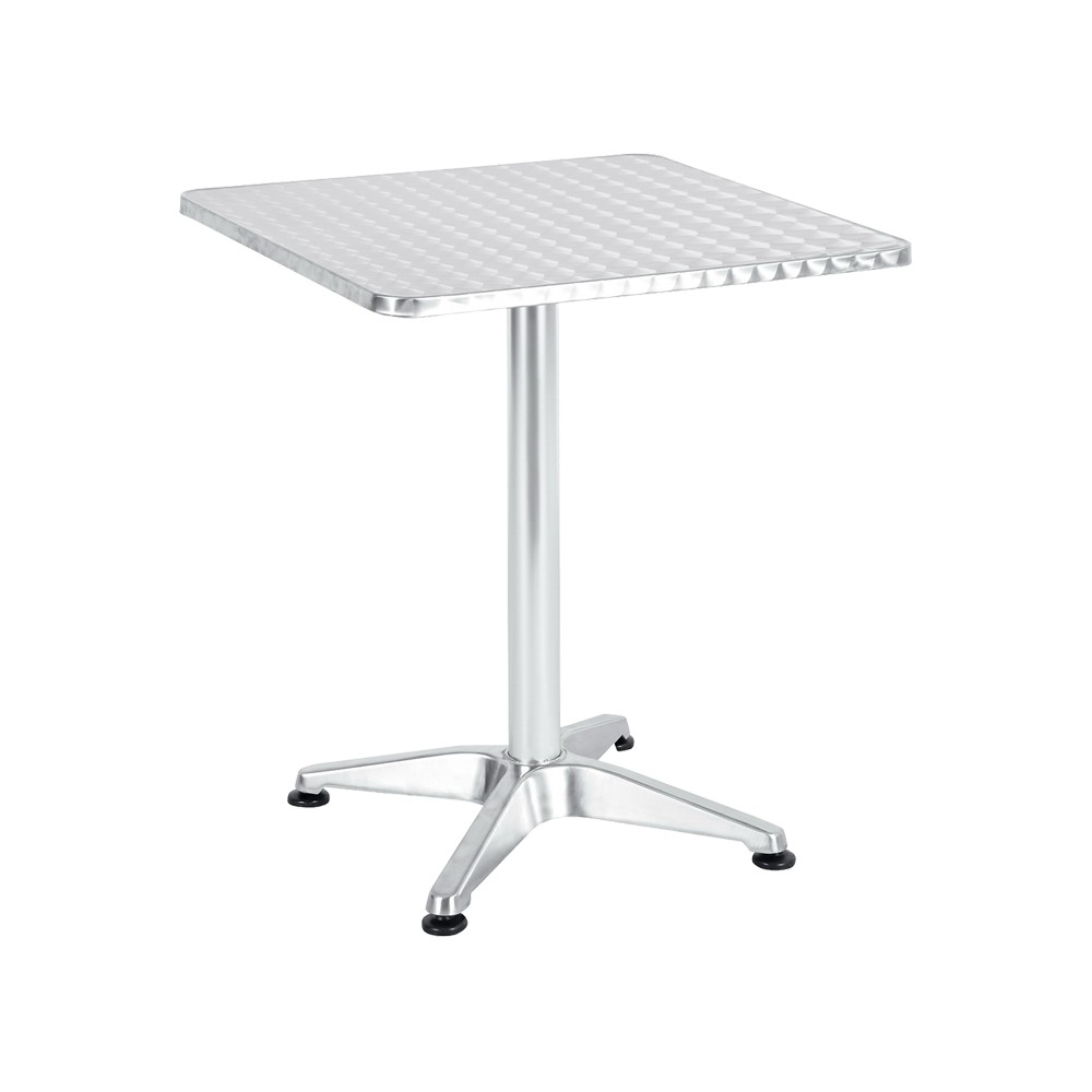 Table aluminium chromé 60x60x70 cm Table aluminium chromé 60x60x70 cm
