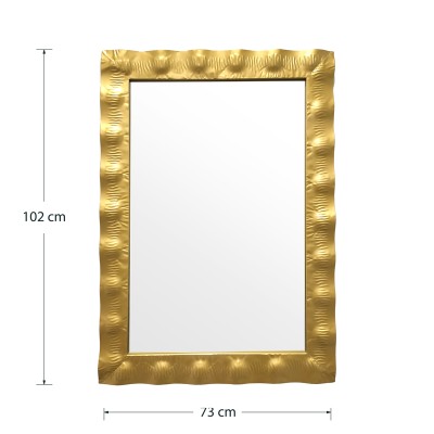 Miroir Fezco doré 72x3x102 cm