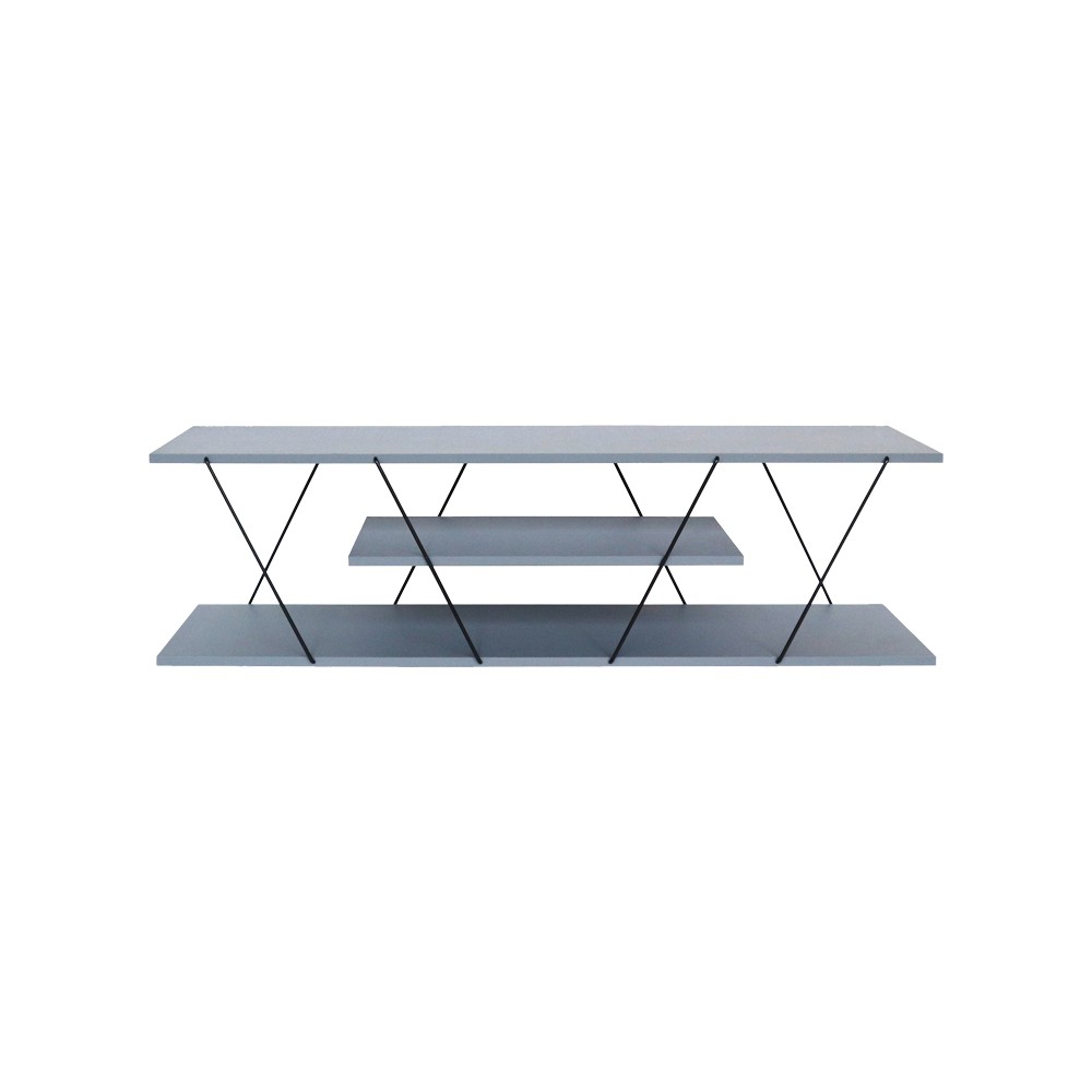 Meuble TV Tars gris-noir 120z30x33 cm