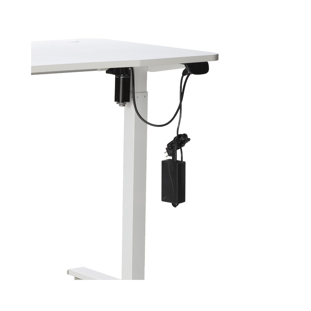 Bureau Table électrique réglable blanc 140x60x72-117 cm