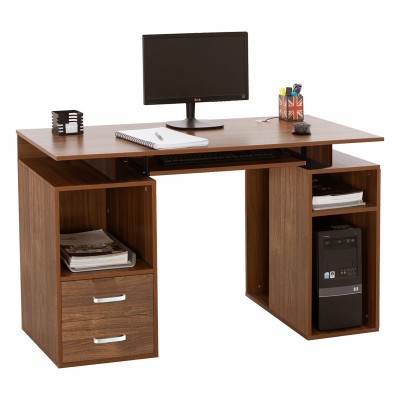 Bureau  Liberion bois noyer 120x55x76 cm
