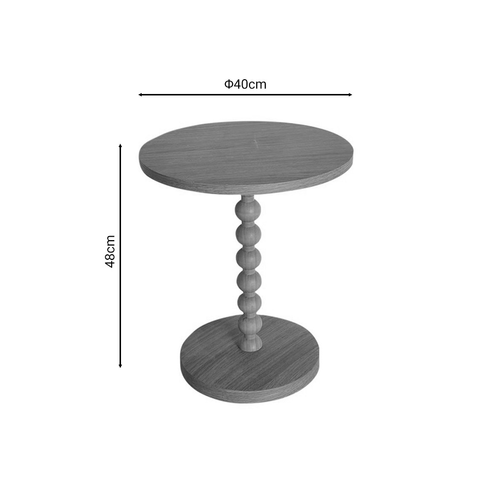 Table d'appoint Sylar naturel D40x48cm