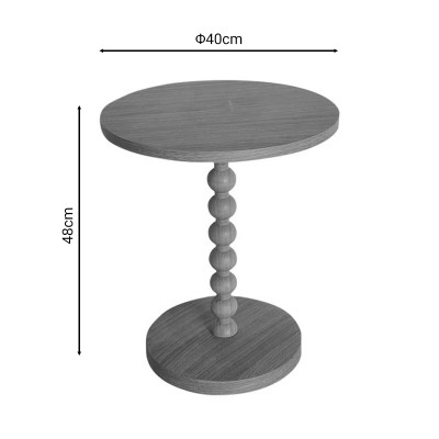 Table d'appoint Sylar naturel D40x48cm