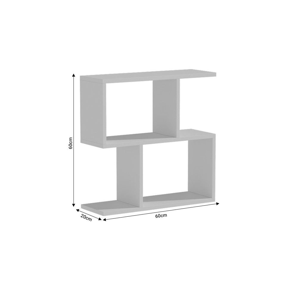 Table  basse d'appoint Kora sonoma 60x20x60 cm