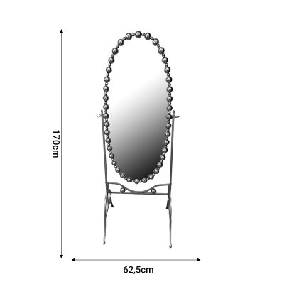 Miroir Présent doré métallisé 62,5x49x17 0cm