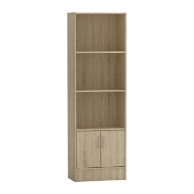 Bibliothèque Negan sonoma mélamine 57x33x180 cm