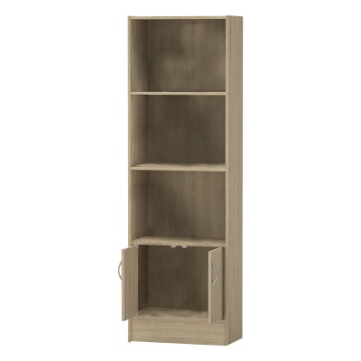 Bibliothèque Negan sonoma mélamine 57x33x180 cm