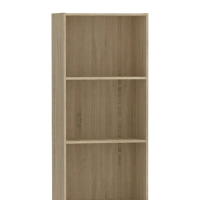 Bibliothèque Negan sonoma mélamine 57x33x180 cm