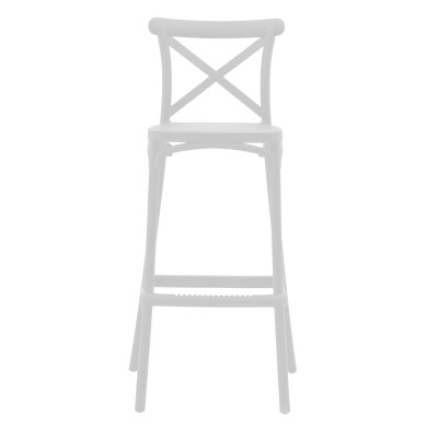 Tabouret de bar  blanc 44x44x113cm
