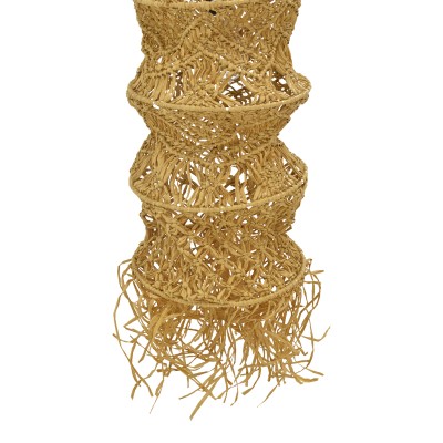 Plafonnier suspension luminaire papier tressé 25x115 cm
