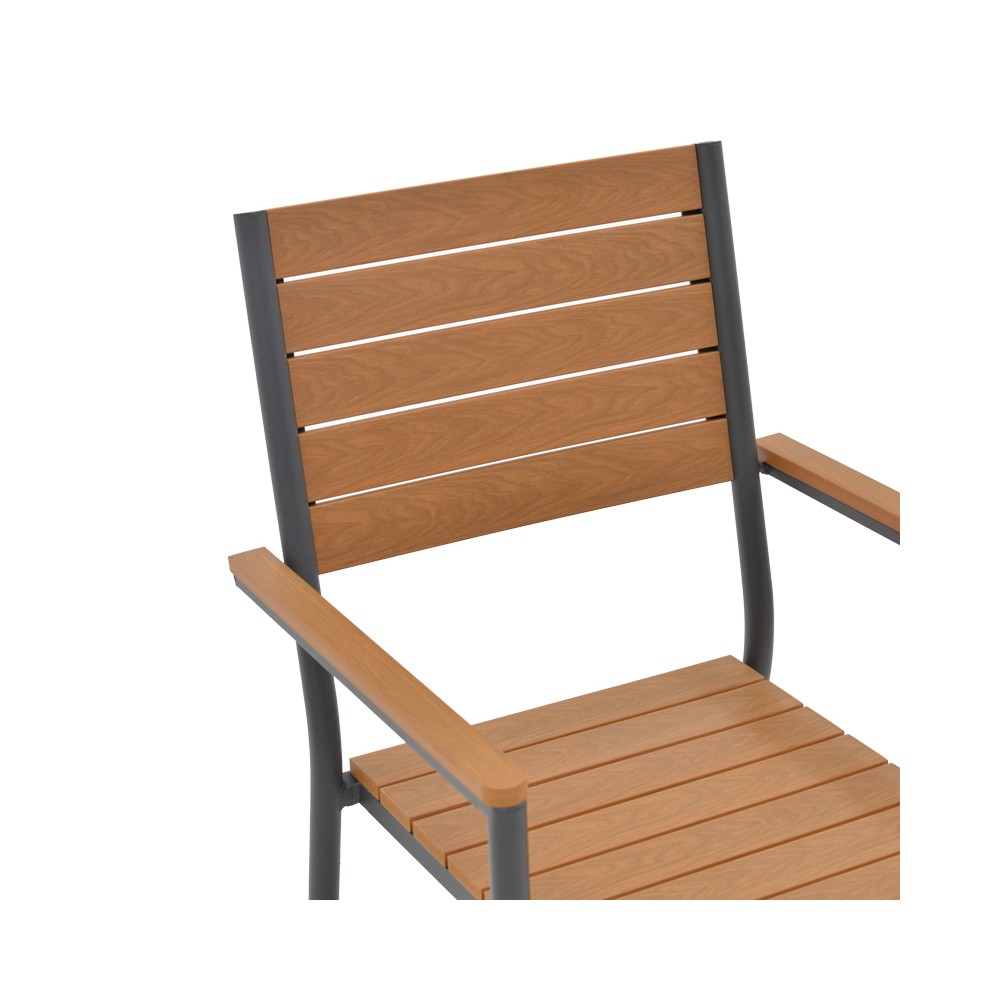 Chaise de jardin Vitality  contreplaqué naturel 60x56,3x89cm