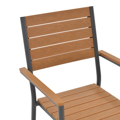 Chaise de jardin Vitality  contreplaqué naturel 60x56,3x89cm