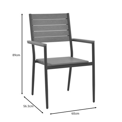 Chaise de jardin Vitality  contreplaqué naturel 60x56,3x89cm