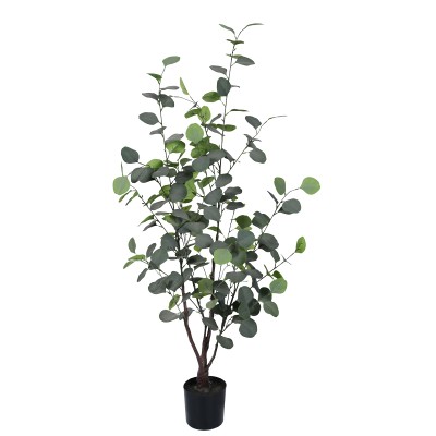 Plante artificiel décorative d'eucalyptus en pot H120cm