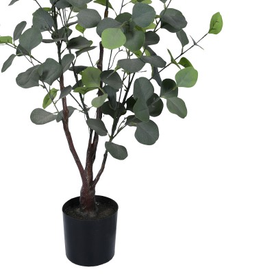 Plante artificiel décorative d'eucalyptus en pot H120cm