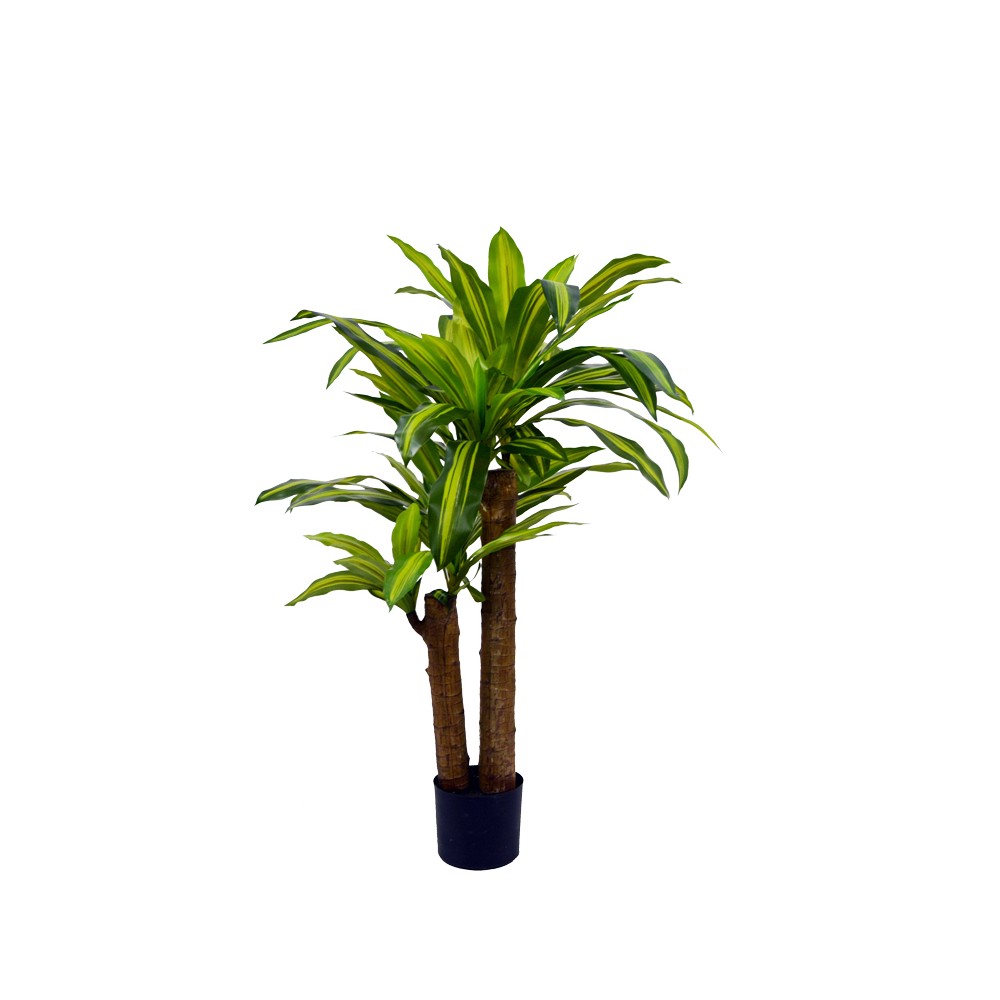 Plante artificiel décorative Dracaena en pot H110 cm