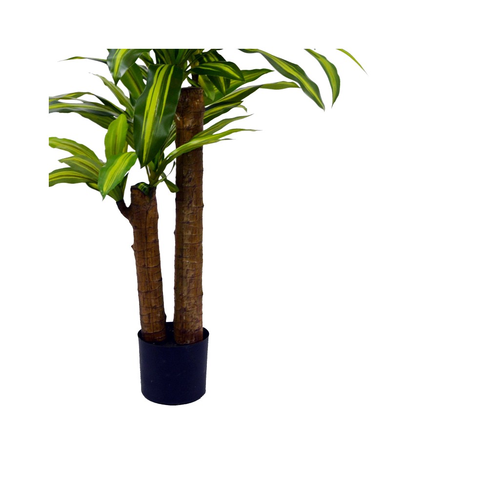 Plante artificiel décorative Dracaena en pot H110 cm