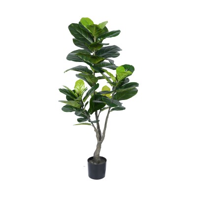 Plante artificiel décorative Crosse de fougère en pot H120cm