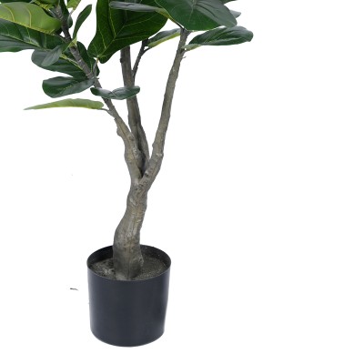 Plante artificiel décorative Crosse de fougère en pot H120cm