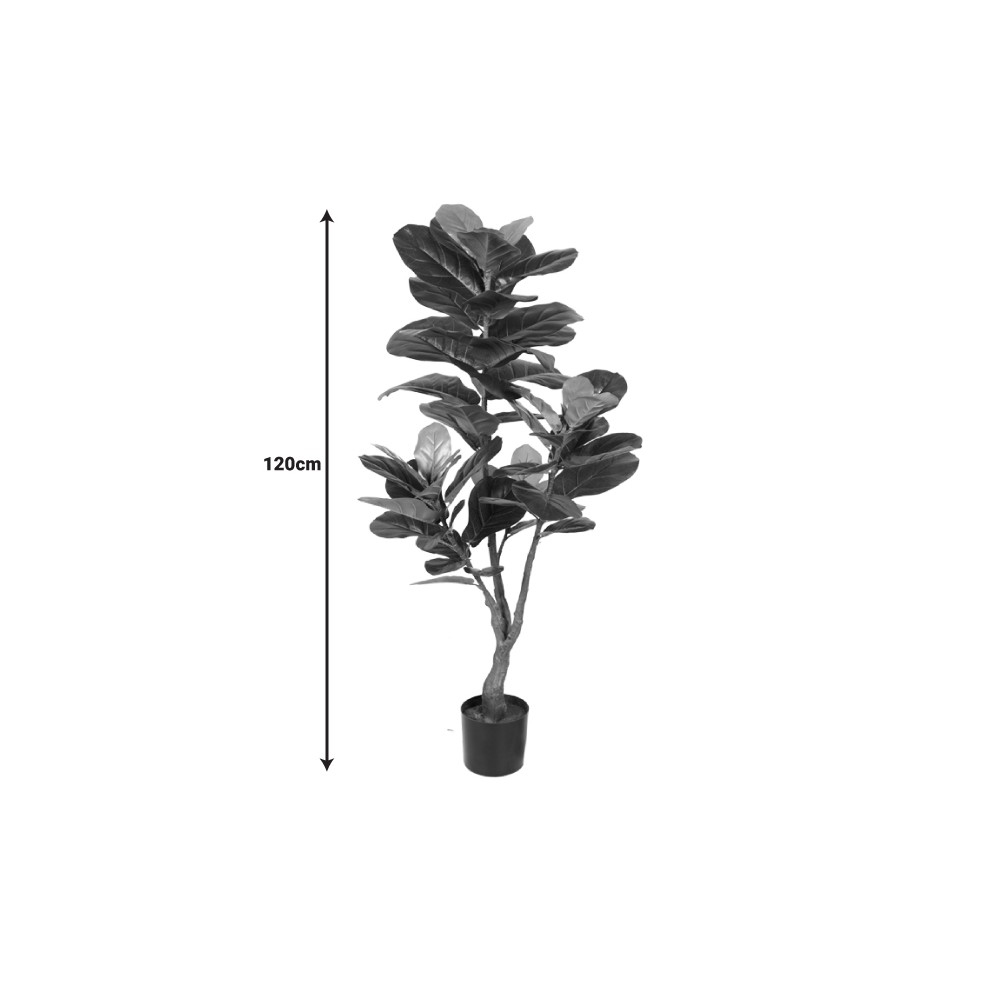 Plante artificiel décorative Crosse de fougère en pot H120cm