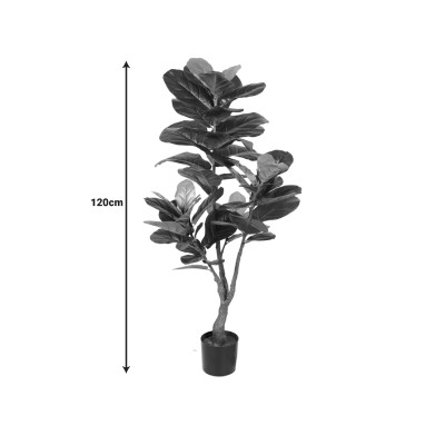 Plante artificiel décorative Crosse de fougère en pot H120cm