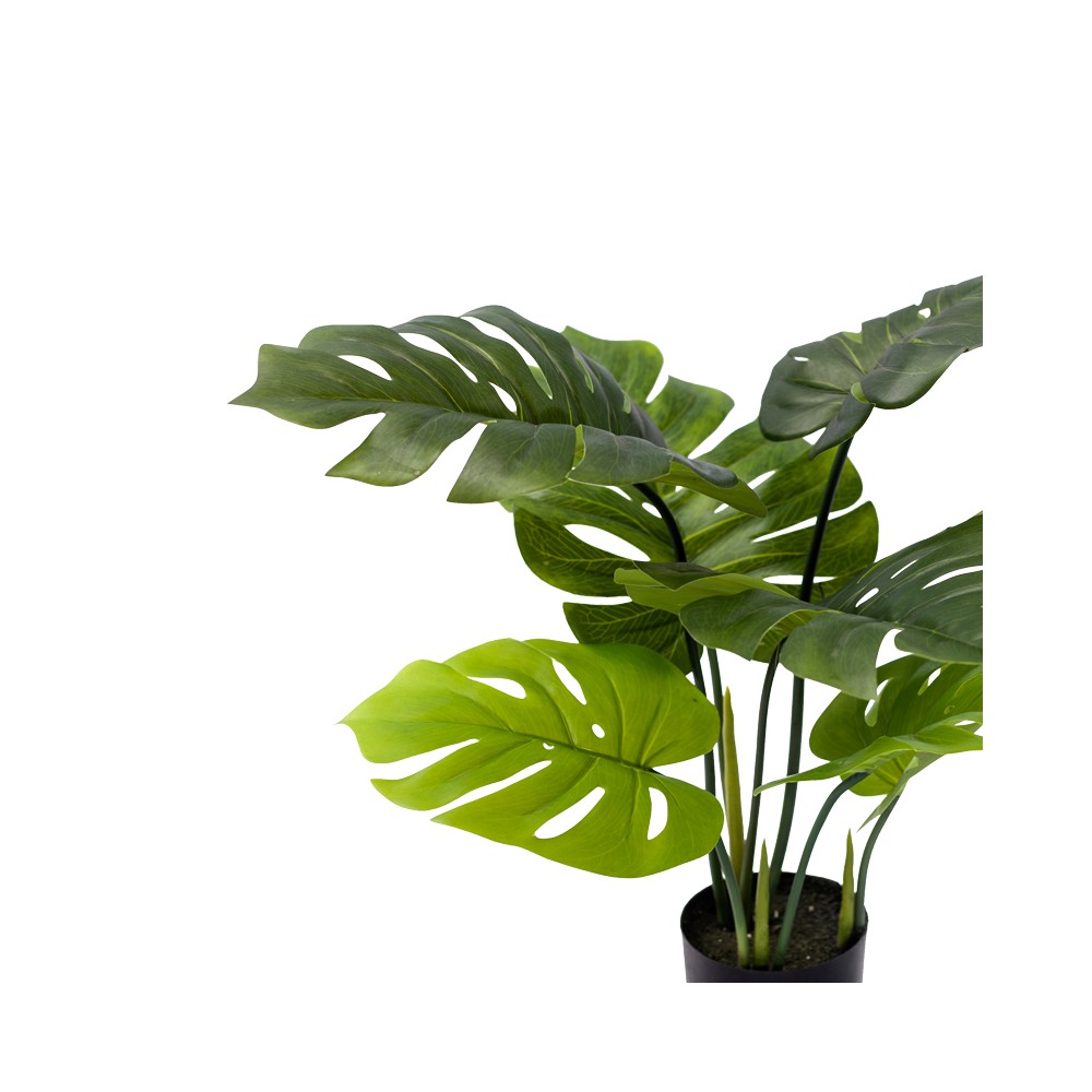 Plante artificiel décorative Monstera en pot vert H70cm