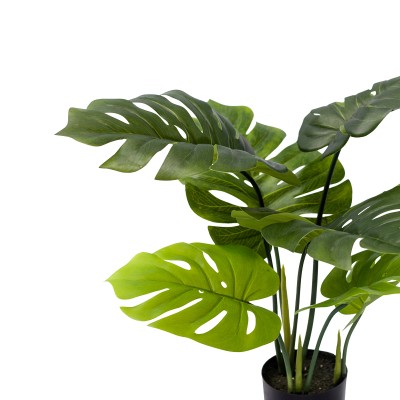 Plante artificiel décorative Monstera en pot vert H70cm