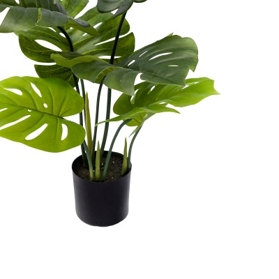 Plante artificiel décorative Monstera en pot vert H70cm