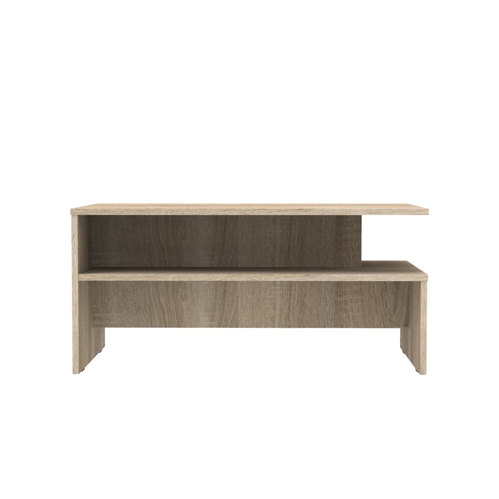 Table basse Kolya Bois  mélaminé couleur sonoma 90x60x42,3 cm