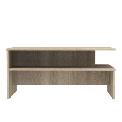 Table basse Kolya Bois  mélaminé couleur sonoma 90x60x42,3 cm