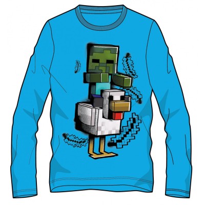 T-shirt à manches longues Minecraft pour enfants, 6-12 ans