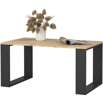 Table basse NORA Bois Noir 92x53x45 cm
