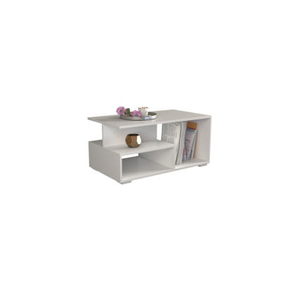 Table basse PRIMO Blanche  90x51x43 cm
