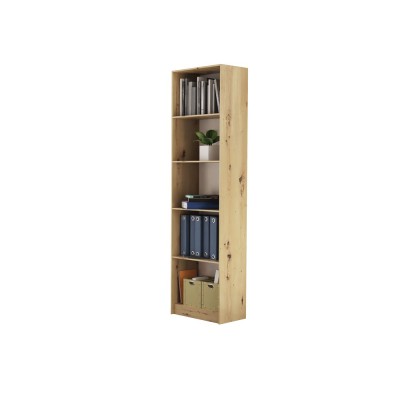 Bibliothèque LINO Bois 30 x 50 x 182 cm 5 niches Bois
