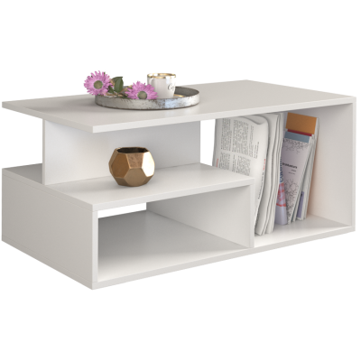 Table basse PRIMO Blanche  90x51x43 cm