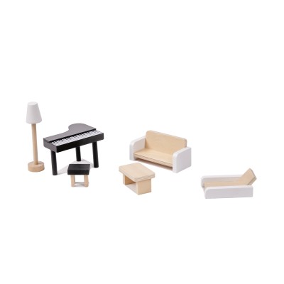 Maison de poupée en bois ULILO FLORO bohème LED 