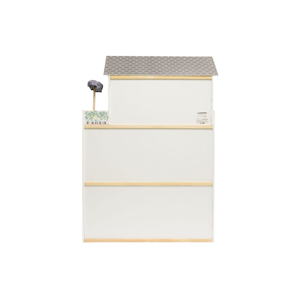 Maison de poupée en bois MDF + meuble 122cm XXL LED