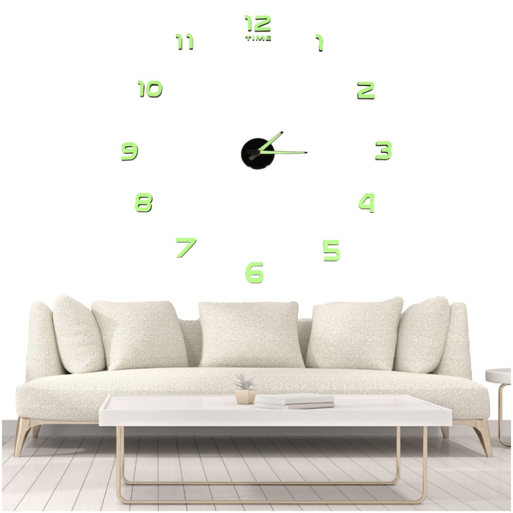 Horloge mural fluorescente 50-60cm 12 chiffres