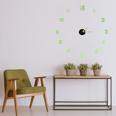 Horloge mural fluorescente 50-60cm 12 chiffres