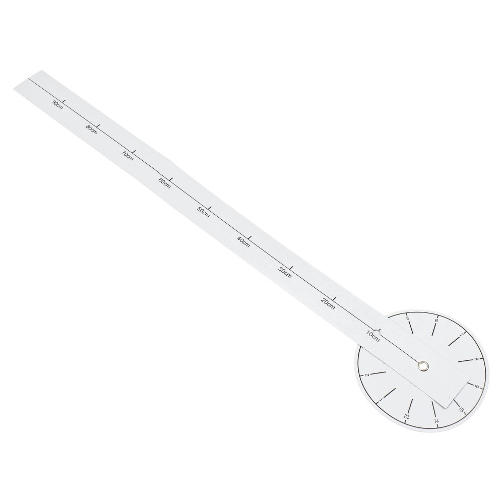 Horloge murale 80-120cm argent 4 chiffres