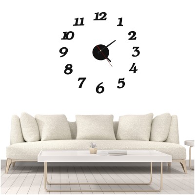 Horloge murale noir 12 heures