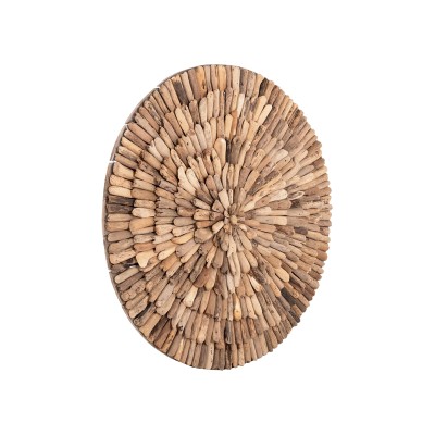 Décoration murale bois flotté naturel D60x6 cm